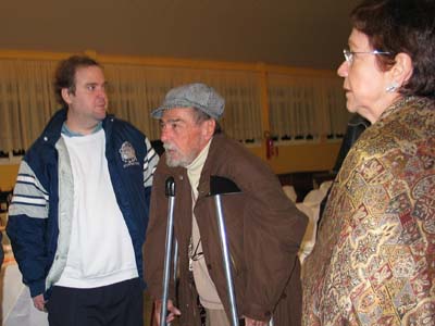 Orestes com Maria Ignez e filho Lucinho em S�o Bento do Sul (2003)